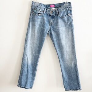 Vintage Y2K Abercrombie low rise light wash straight leg cotton jeans size 4